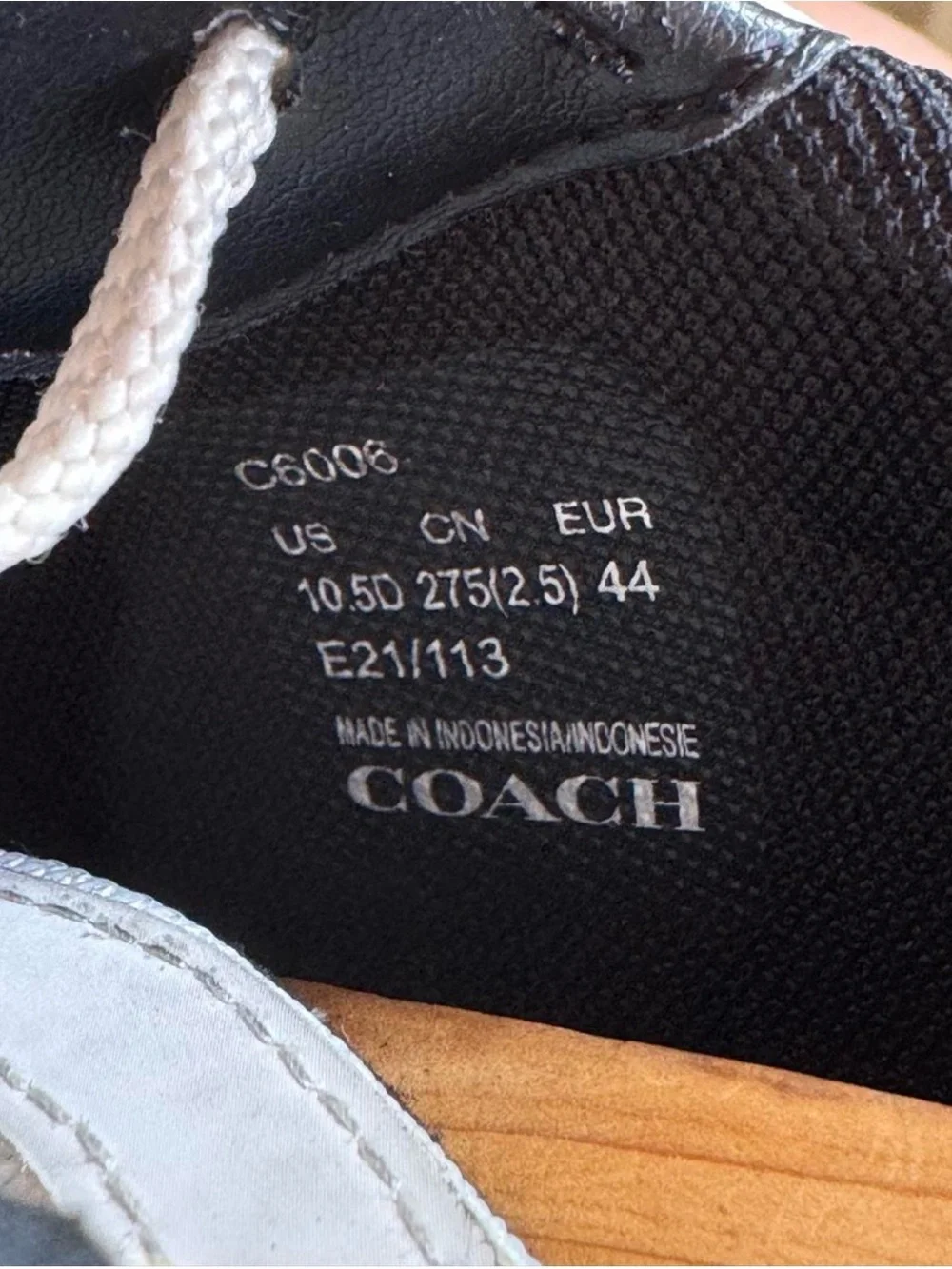 Coach CitySole Court Sneaker sneakers in black and beige , size US 10.5